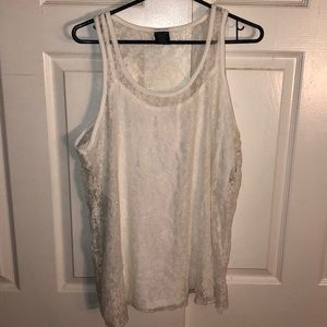 White Lace Tank Top